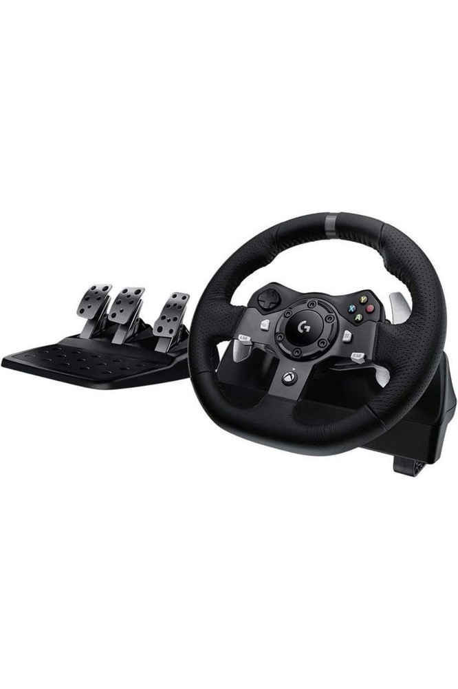 فرمان بازی Logitech G920 Driving Force به همراه پدال گاز، ترمز و کلاچ مخصوص Xbox و PC